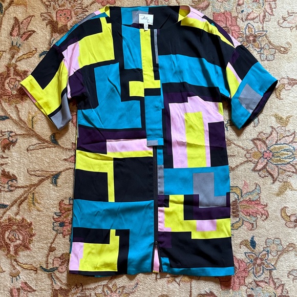 Milly color block dress 8 - Picture 2 of 5